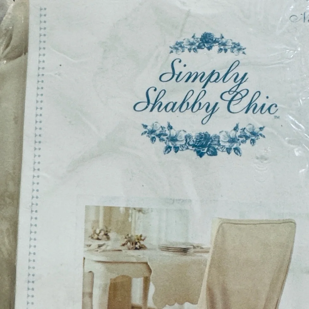 NIB / SIMPLY SHABBY CHIC VELVET SLIPCOVER CHAIR COVER RACHEL ASHWELL